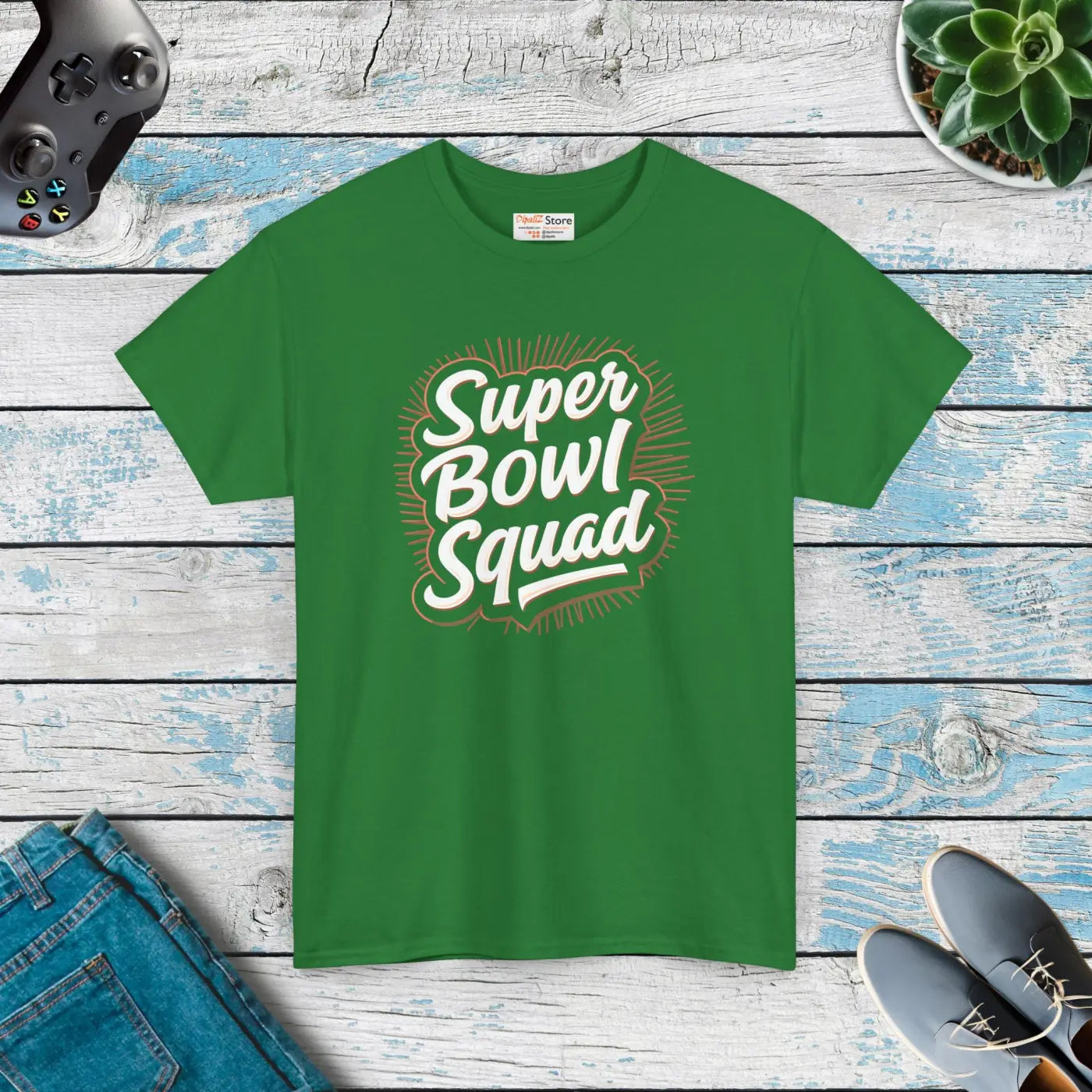 Super Football Squad Unisex Heavy Cotton Tee - Game Day Style - DipaliZ