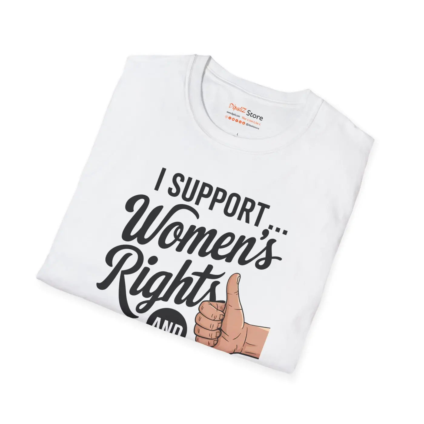 Womens Rights Unisex Tee - Bold Stance Softstyle - DipaliZ
