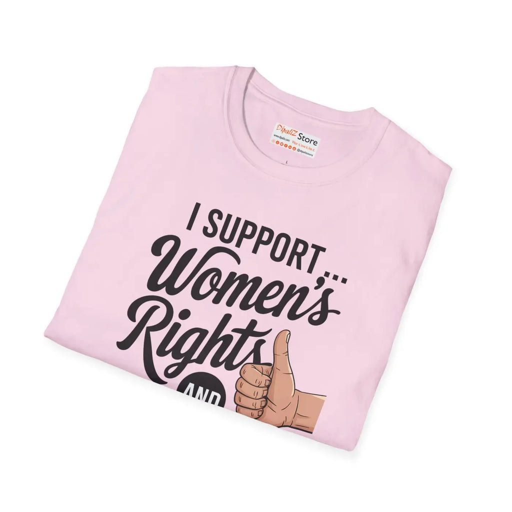 Womens Rights Unisex Tee - Bold Stance Softstyle - DipaliZ