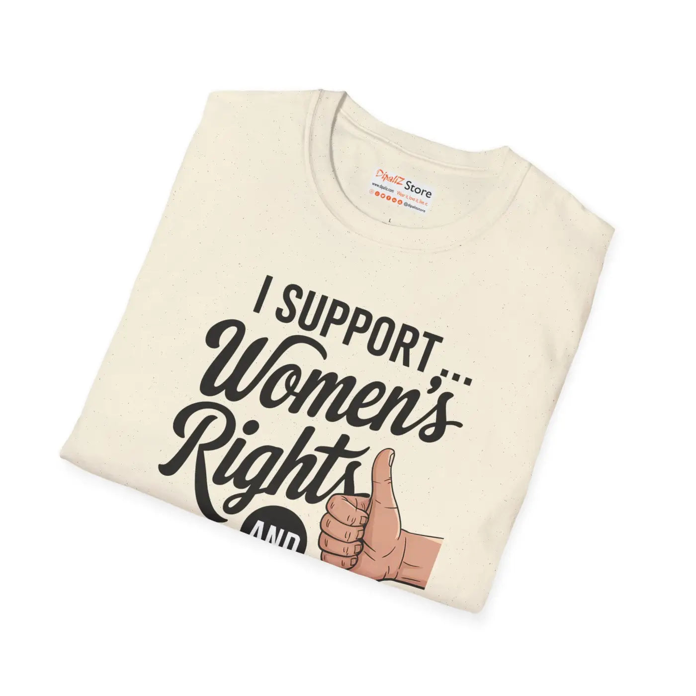 Womens Rights Unisex Tee - Bold Stance Softstyle - DipaliZ