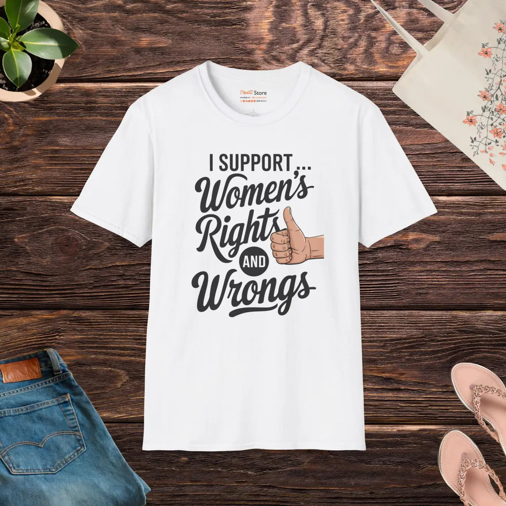 Womens Rights Unisex Tee - Bold Stance Softstyle - DipaliZ