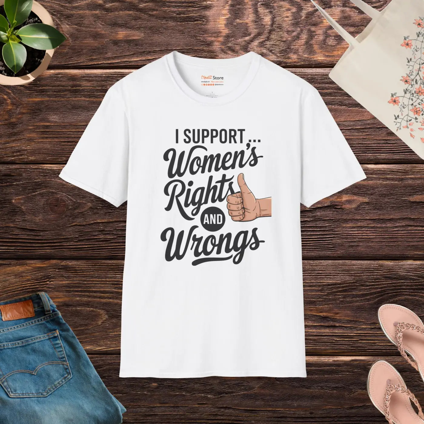 Womens Rights Unisex Tee - Bold Stance Softstyle - DipaliZ