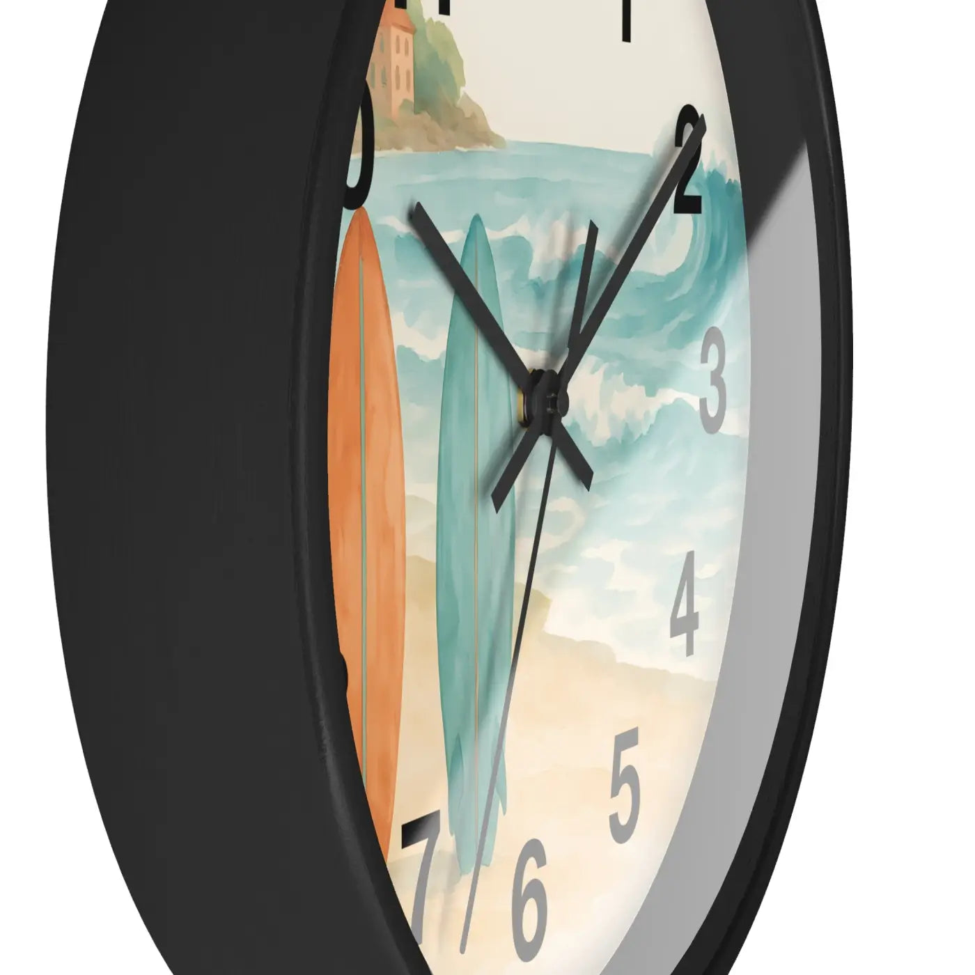 Surf Beach Wall Clock - Coastal Paradise Decor - DipaliZ