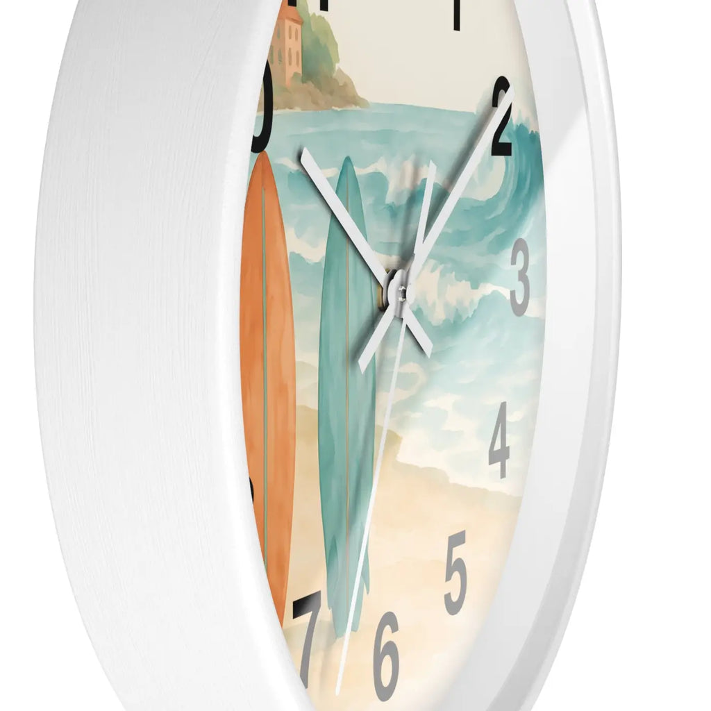 Surf Beach Wall Clock - Coastal Paradise Decor - DipaliZ