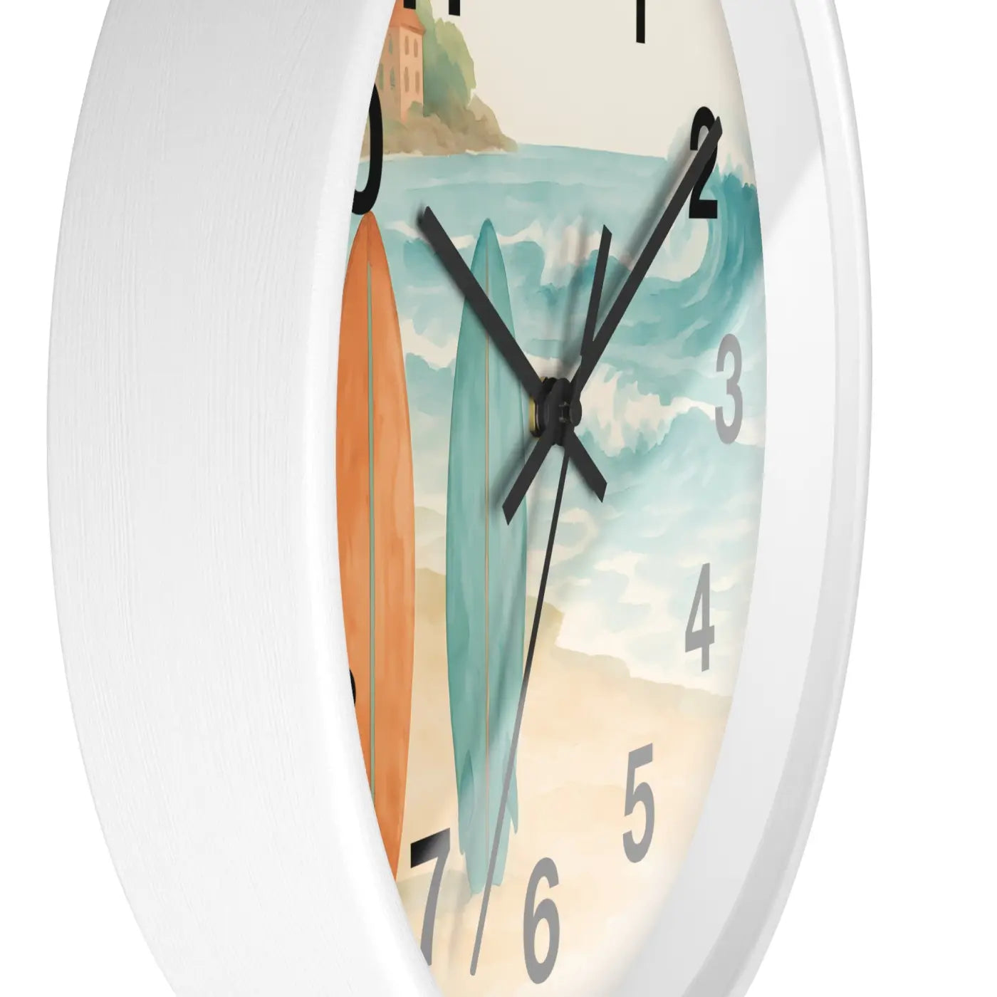 Surf Beach Wall Clock - Coastal Paradise Decor - DipaliZ