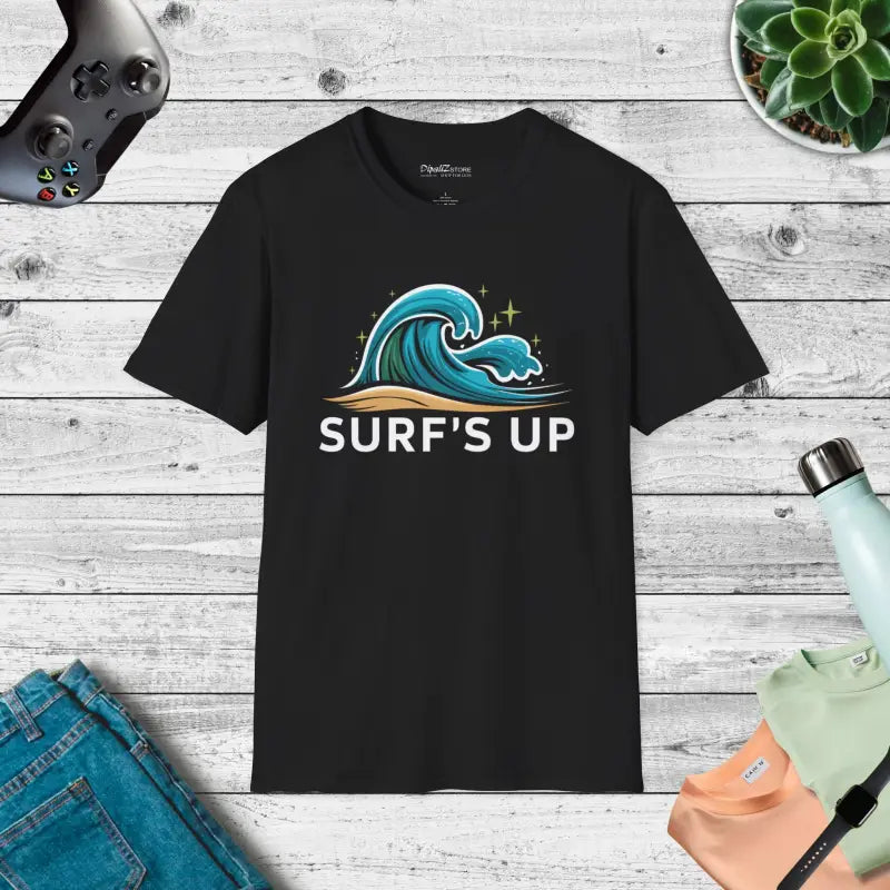 Cozy Comfort Tee - Catch Waves in Sustainable Materials - DipaliZ