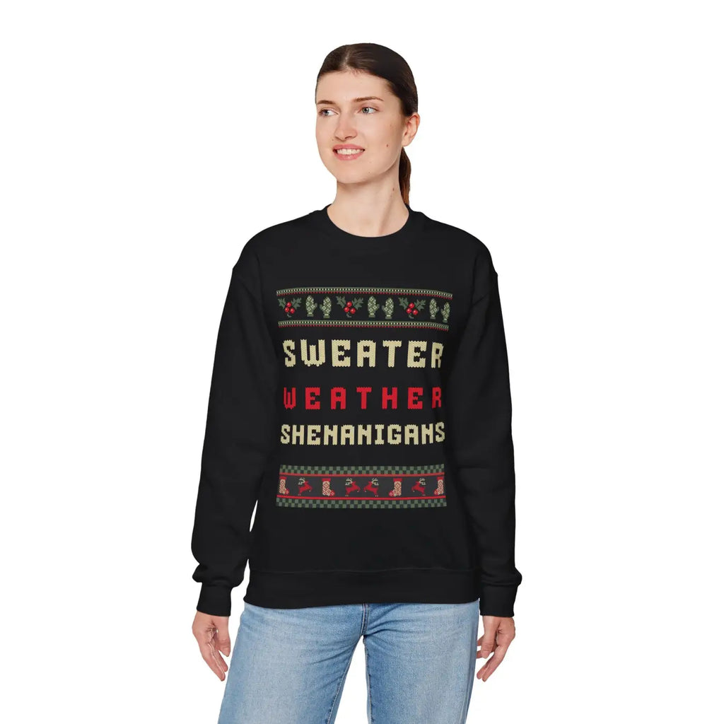 Sweater Weather Heavy Blend Crewneck - Cozy Vibes - DipaliZ