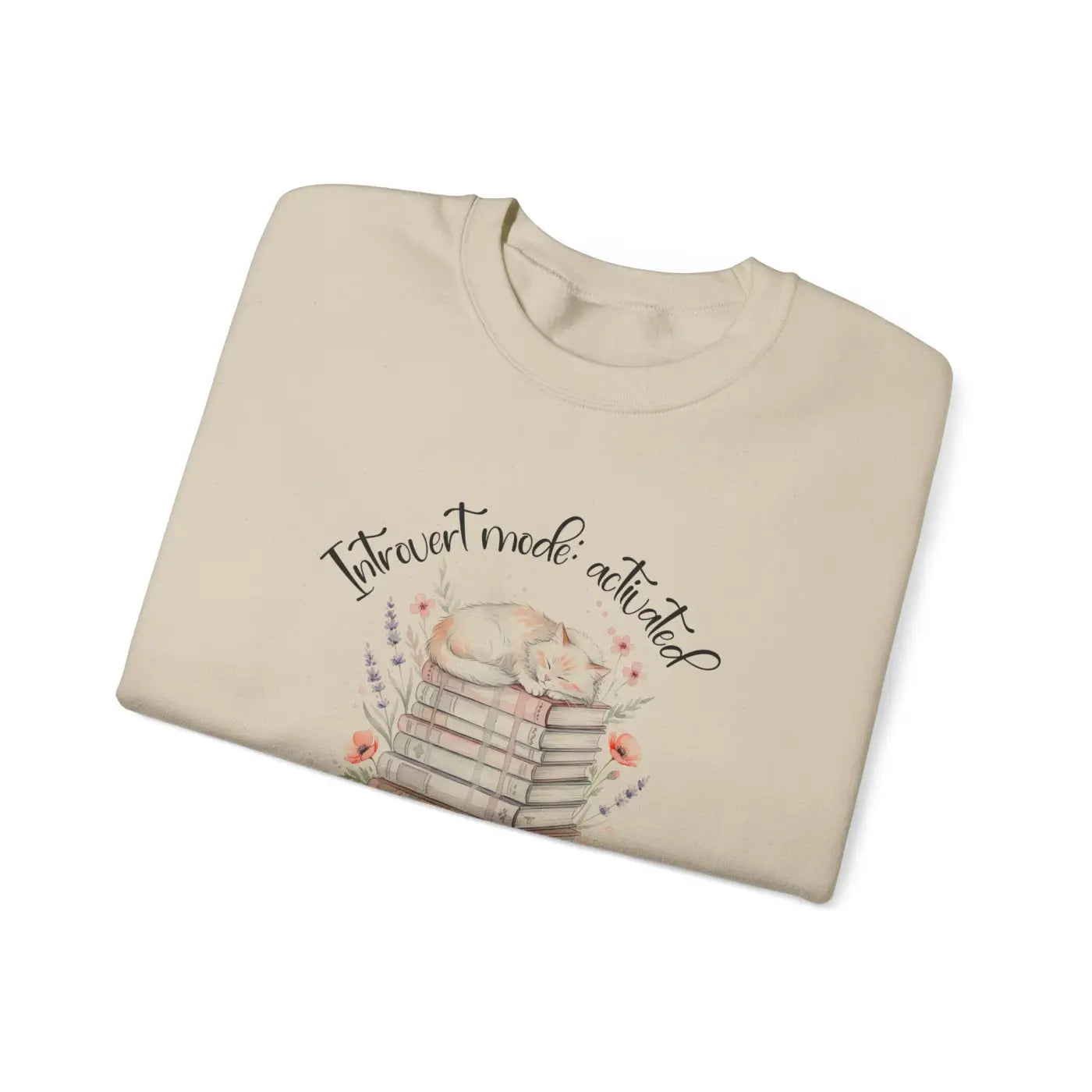 Cozy Reading Vibes Sweatshirt - Books Graphic Tubular Knit - DipaliZ
