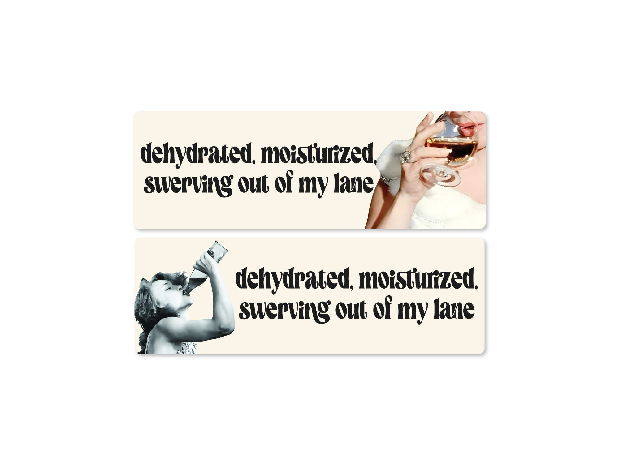 Dehydrated Moisturized Swerving Vinyl Sticker