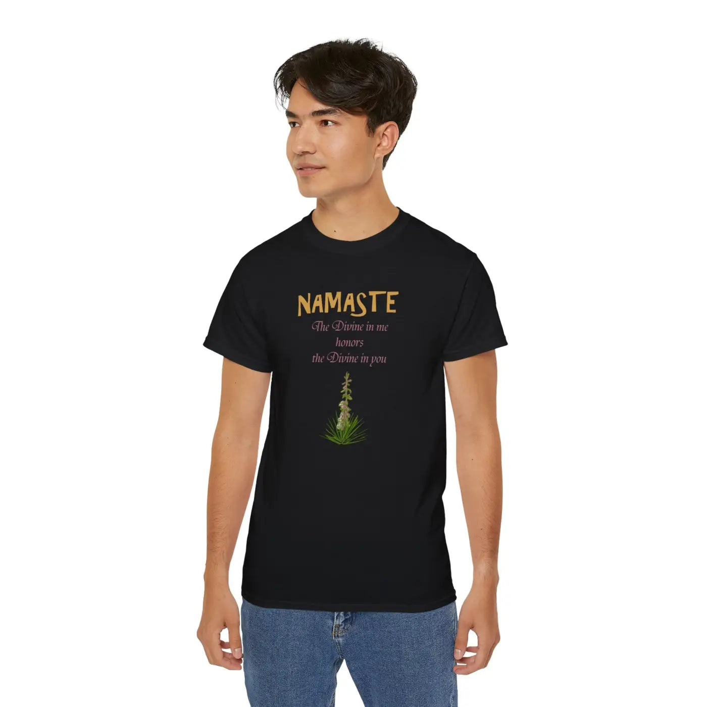 Namaste T-Shirt - The Divine In Me Honors You - DipaliZ
