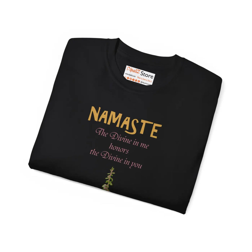 Namaste T-Shirt - The Divine In Me Honors You - DipaliZ