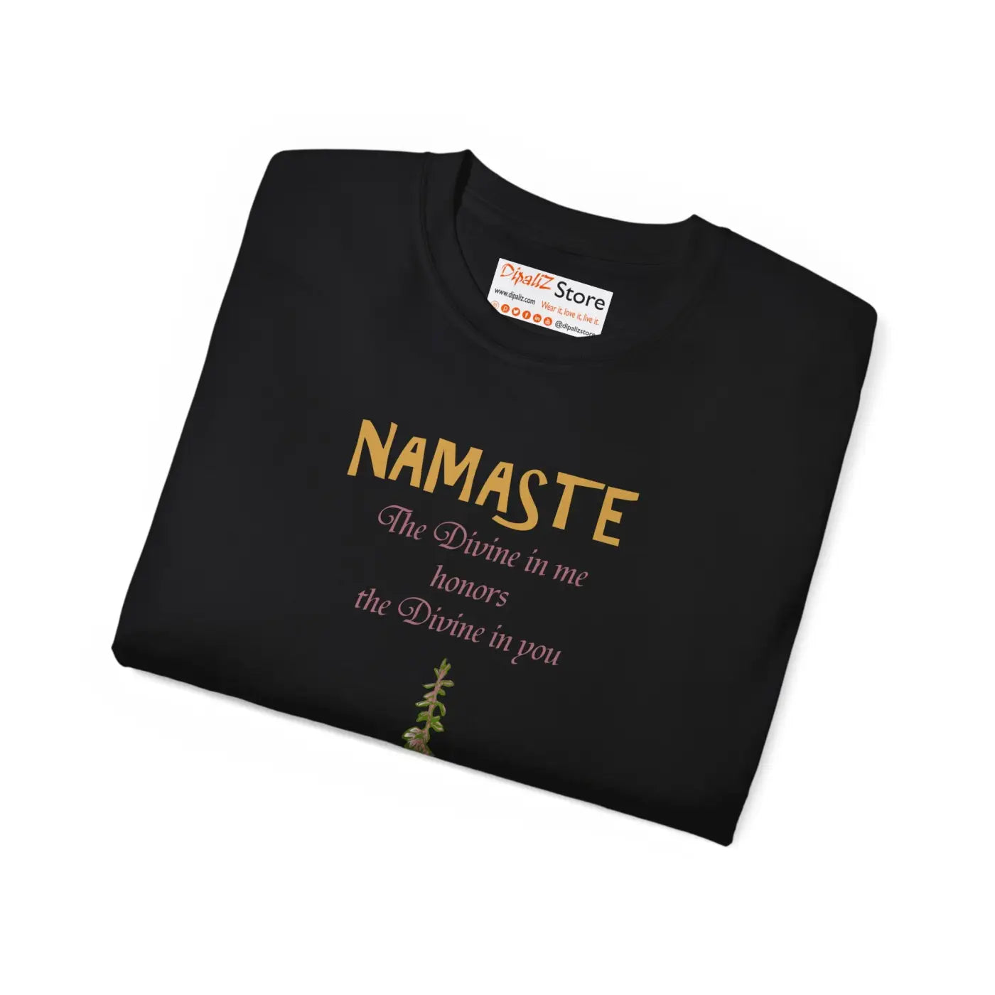 Namaste T-Shirt - The Divine In Me Honors You - DipaliZ
