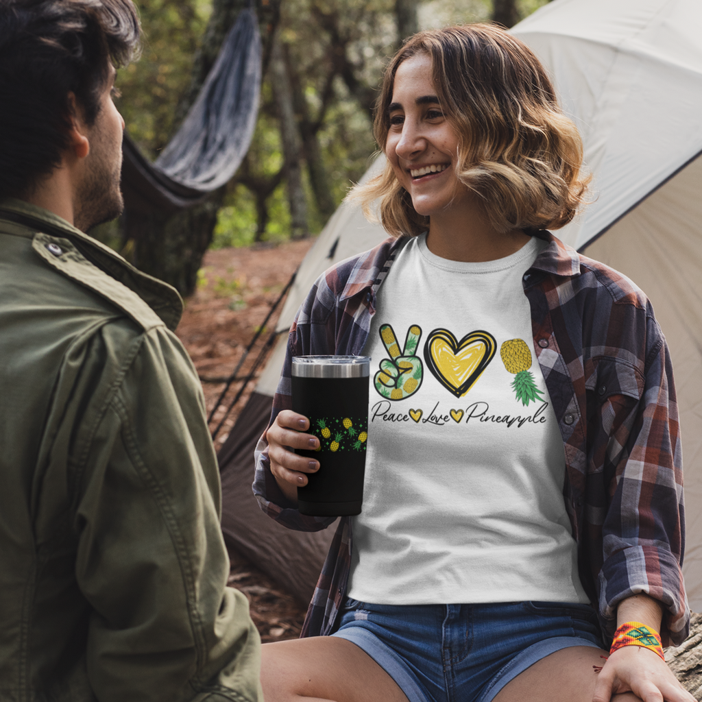 Peace, Love & Pineapple Unisex Ultra Cotton Tee