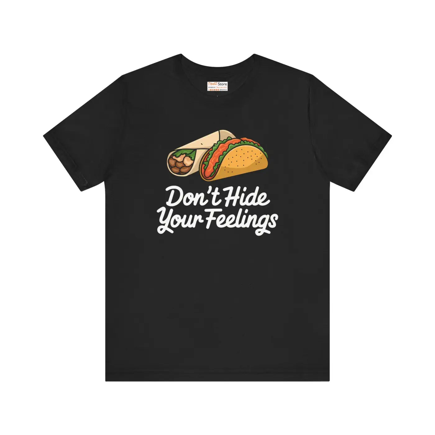 Burrito Passion Tee - Lasting Fit with Ribbed Knit Collars - DipaliZ