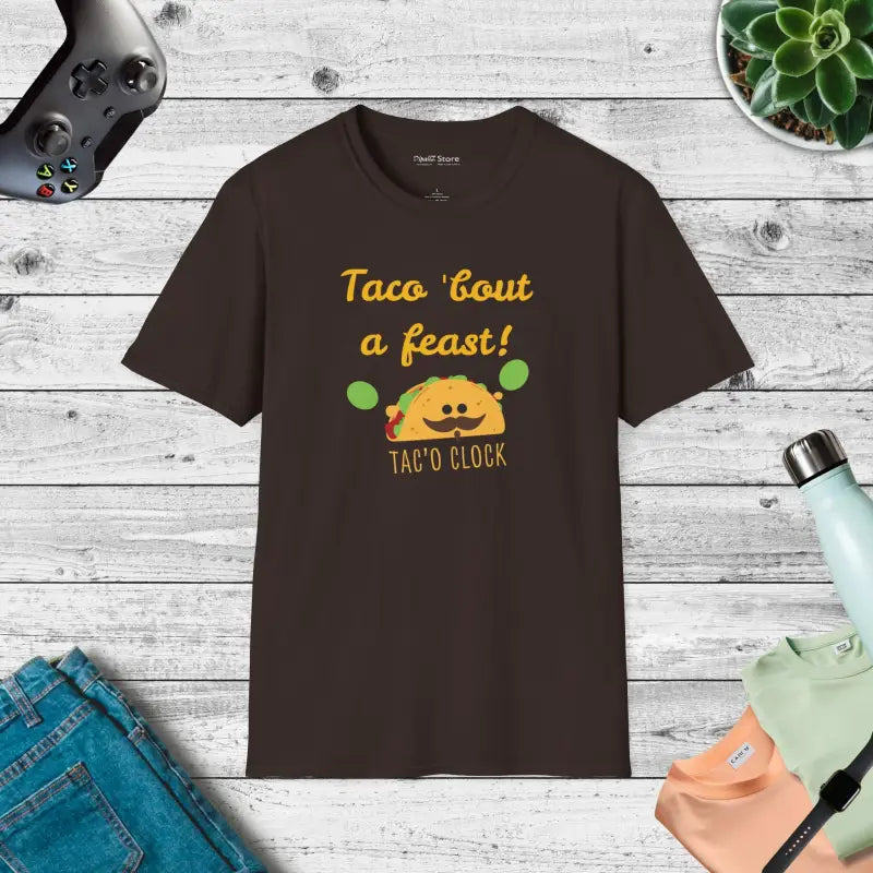 Unisex Softstyle T Shirt - Tac'o Clock Comfort Style - DipaliZ