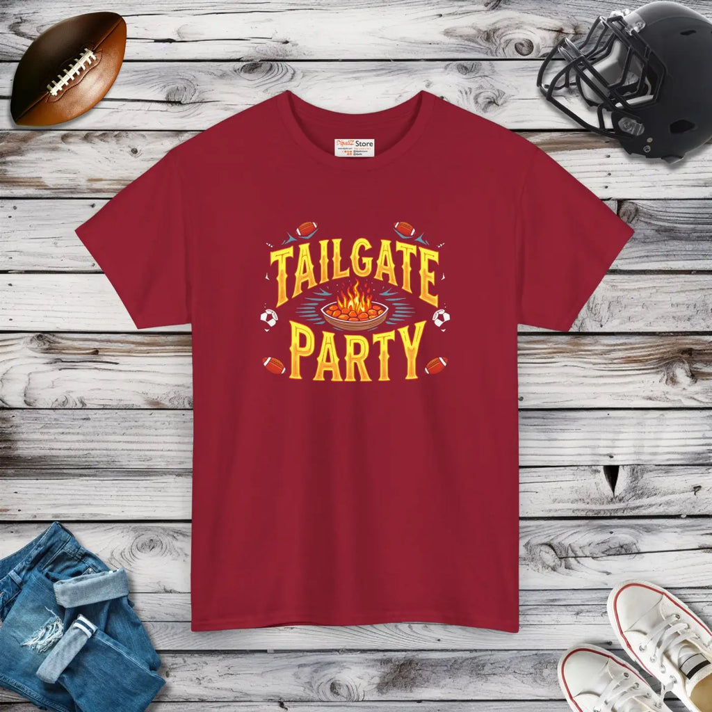 Game Day Heavy Cotton Tee - Tailgate Parties - DipaliZ