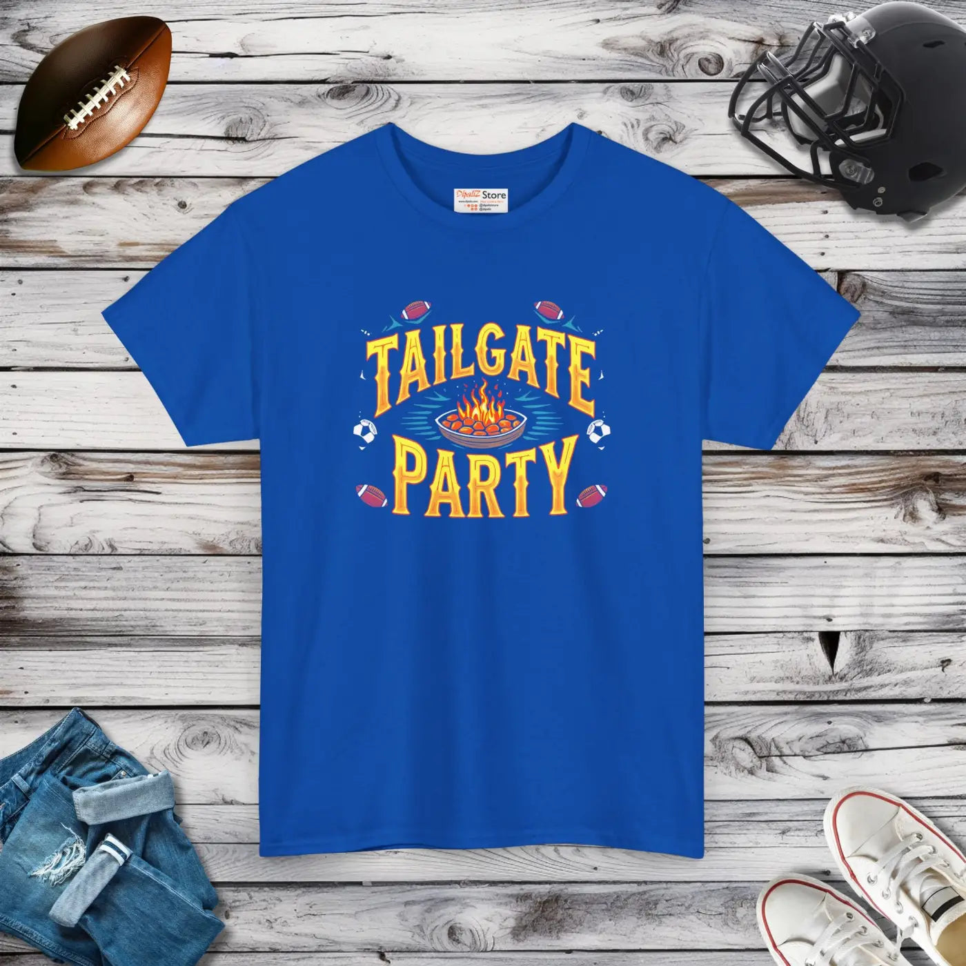 Game Day Heavy Cotton Tee - Tailgate Parties - DipaliZ