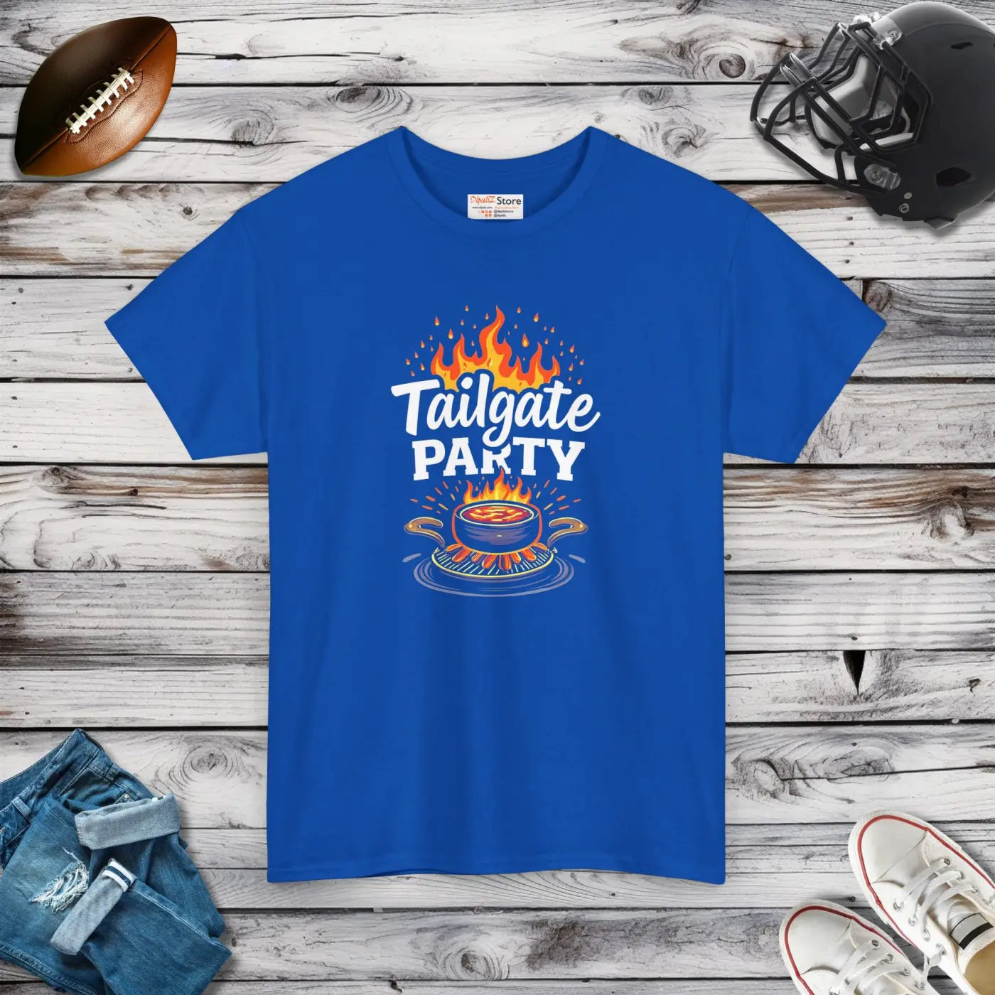 Heavy Cotton Tailgate Tee - MVP Style Unisex Fit - DipaliZ