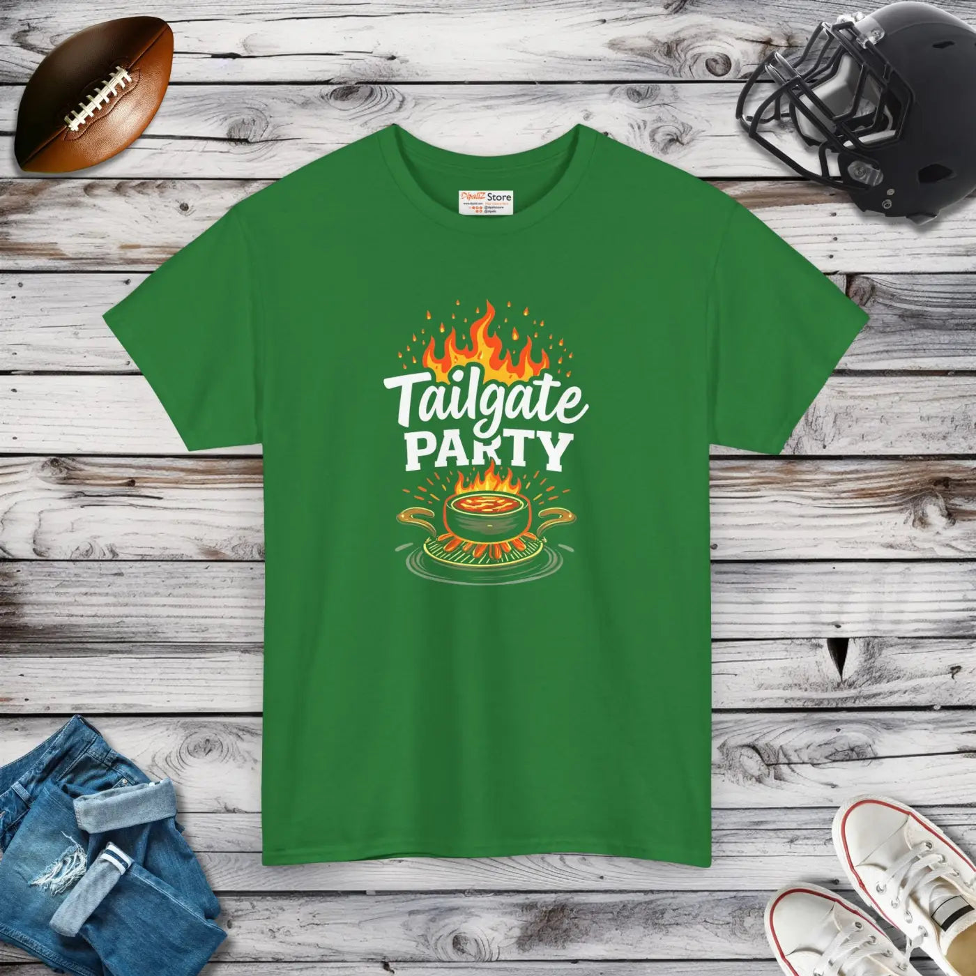 Heavy Cotton Tailgate Tee - MVP Style Unisex Fit - DipaliZ
