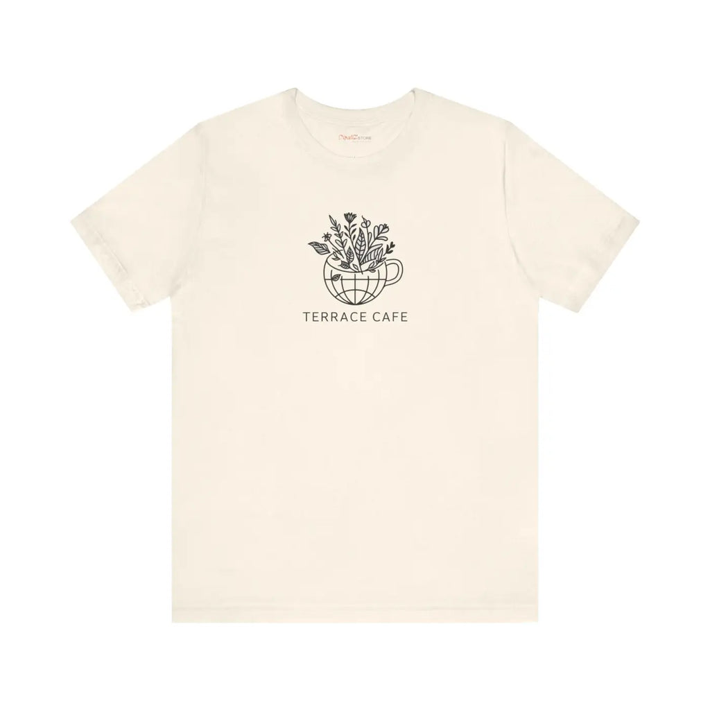 Terrace Cafe Unisex Jersey Short Sleeve Tee - Soft Cotton - DipaliZ