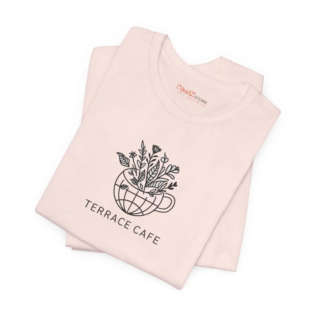 Terrace Cafe Unisex Jersey Short Sleeve Tee - Soft Cotton - DipaliZ