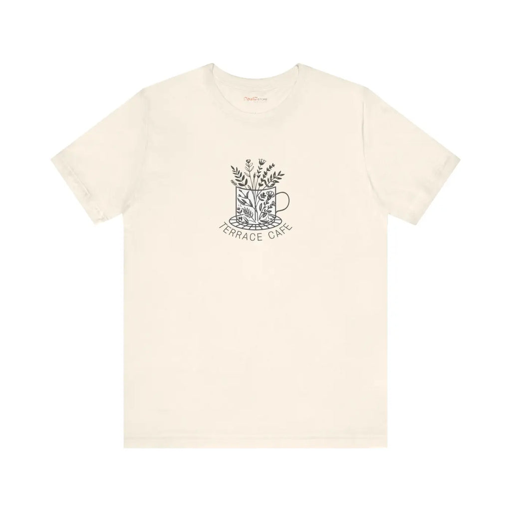 Terrace Cafe Unisex Jersey Short Sleeve Tee - Soft Cotton - DipaliZ