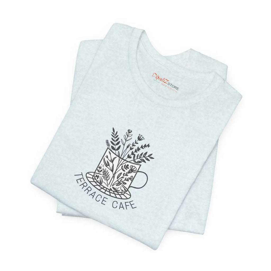 Terrace Cafe Unisex Jersey Short Sleeve Tee - Soft Cotton - DipaliZ