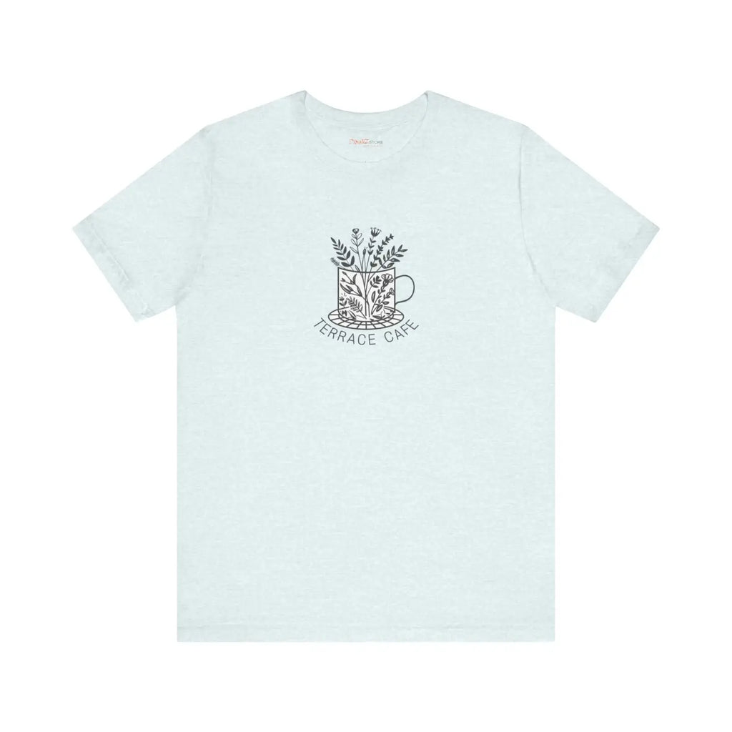 Terrace Cafe Unisex Jersey Short Sleeve Tee - Soft Cotton - DipaliZ