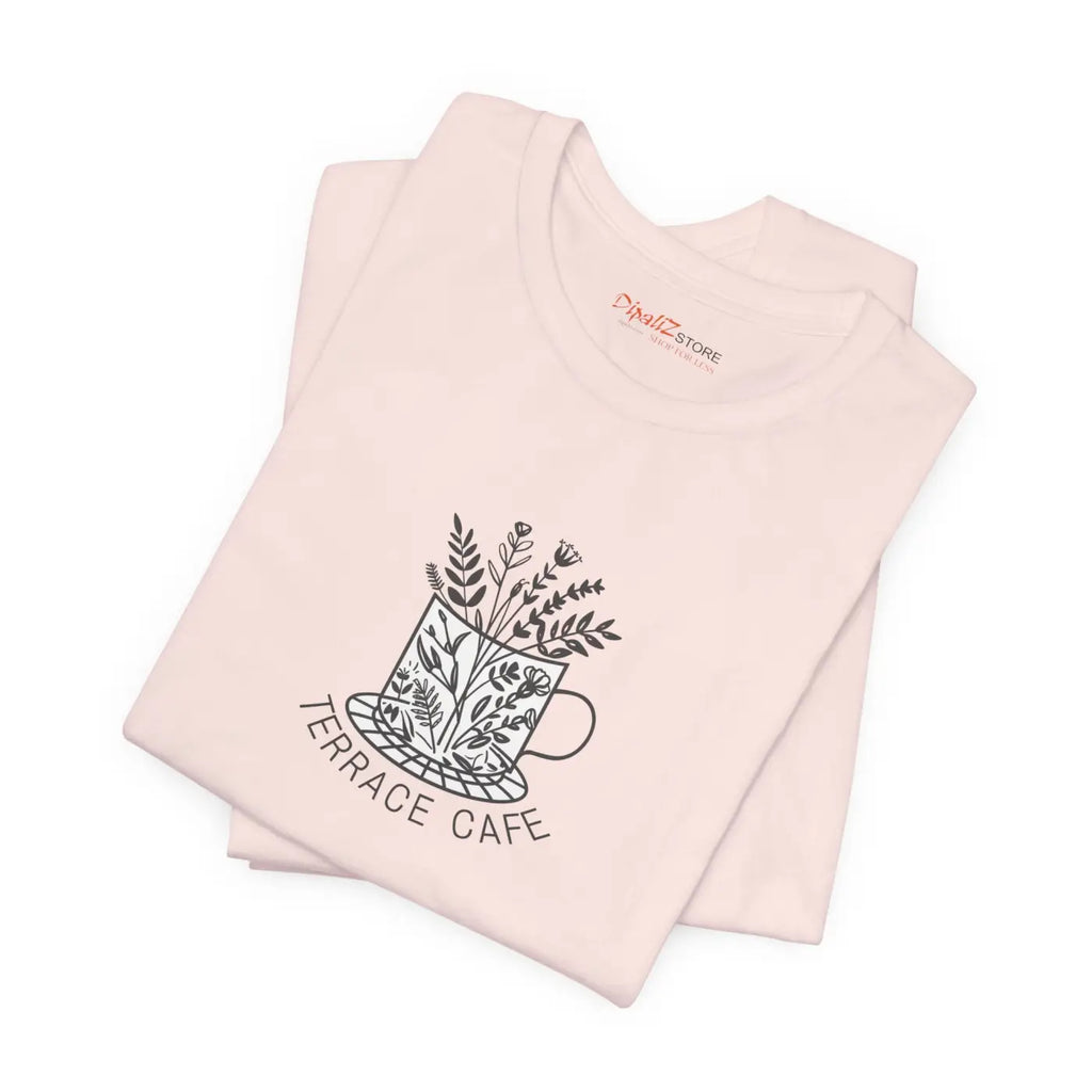 Terrace Cafe Unisex Jersey Short Sleeve Tee - Soft Cotton - DipaliZ