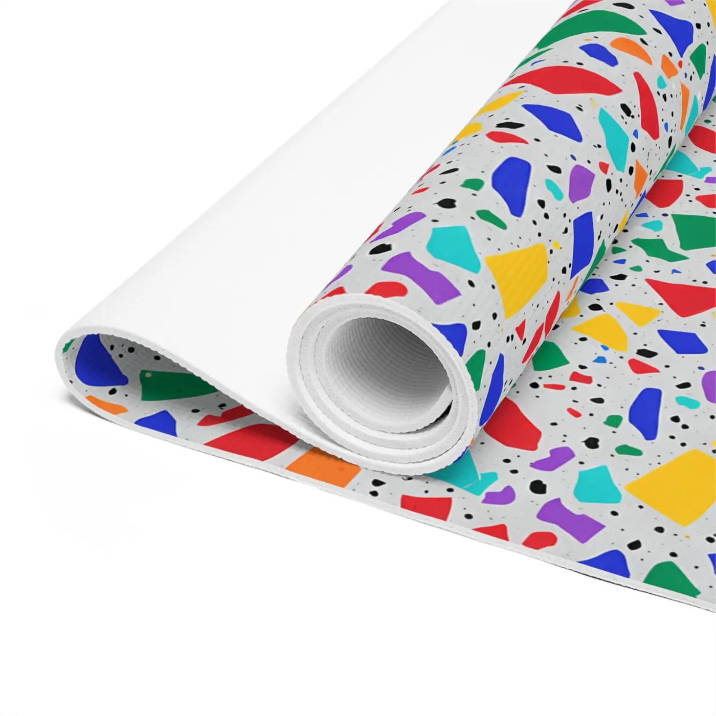 Foam Yoga Mat - Terrazzo Confetti Slip Comfort - DipaliZ