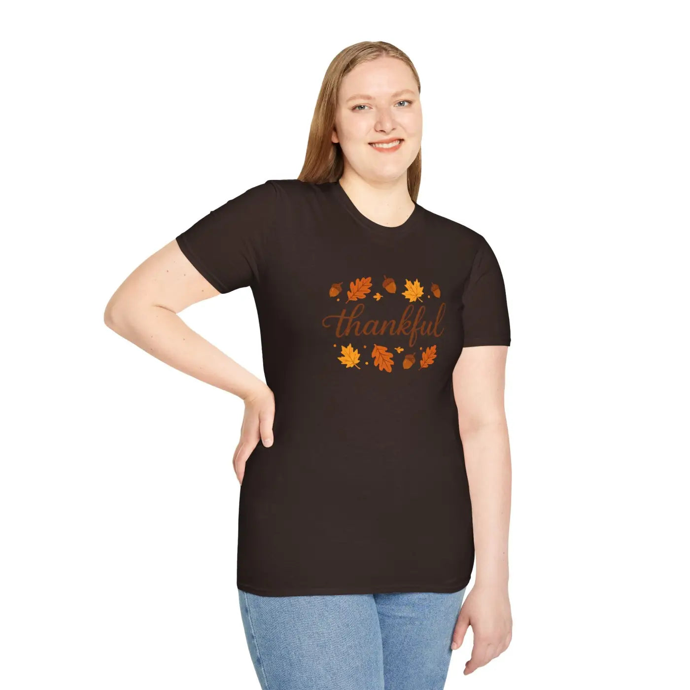 Thankful Autumn Tee - Cozy Fall Fashion Gift - DipaliZ