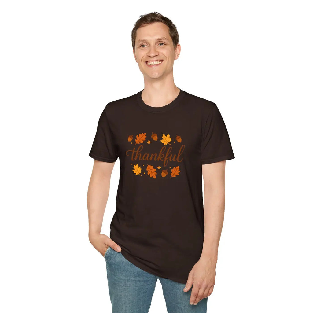 Thankful Autumn Tee - Cozy Fall Fashion Gift - DipaliZ