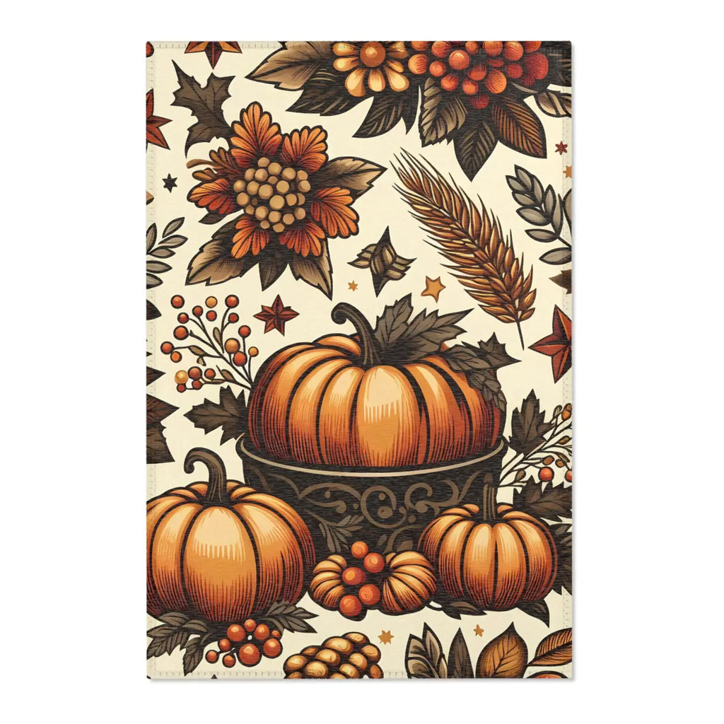 Pumpkin Rugs - Chenille Thanksgiving Decor - DipaliZ