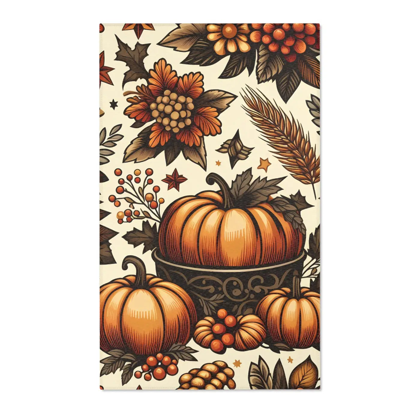 Pumpkin Rugs - Chenille Thanksgiving Decor - DipaliZ