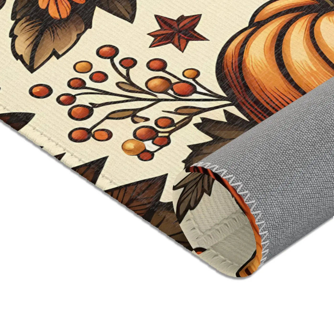 Pumpkin Rugs - Chenille Thanksgiving Decor - DipaliZ