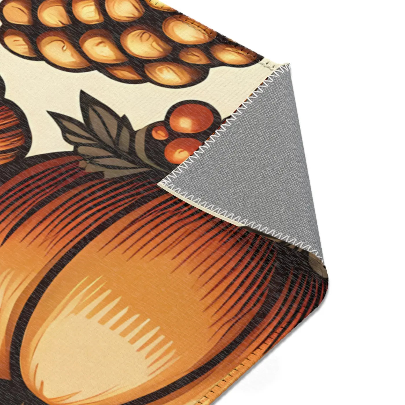 Pumpkin Rugs - Chenille Thanksgiving Decor - DipaliZ