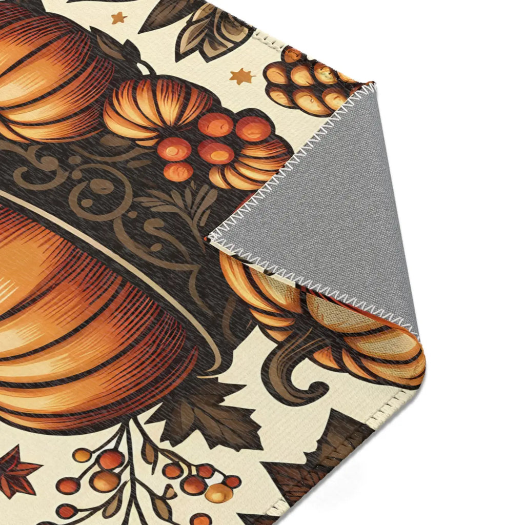 Pumpkin Rugs - Chenille Thanksgiving Decor - DipaliZ