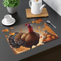 Cotton Placemat - Thanksgiving Turkey Design for Fall - DipaliZ