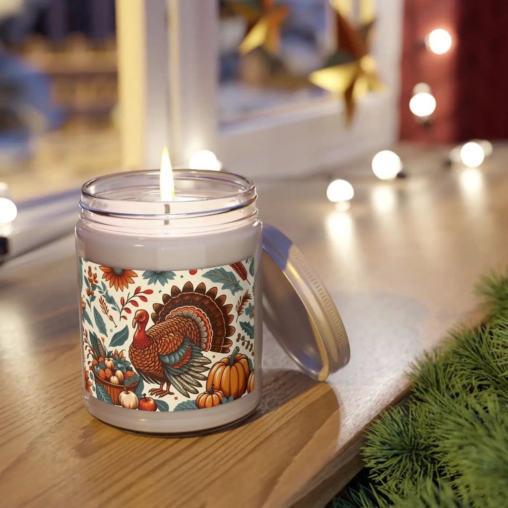 Turkey Soy Candle - Thanksgiving Themed Soy Wax Blend - DipaliZ
