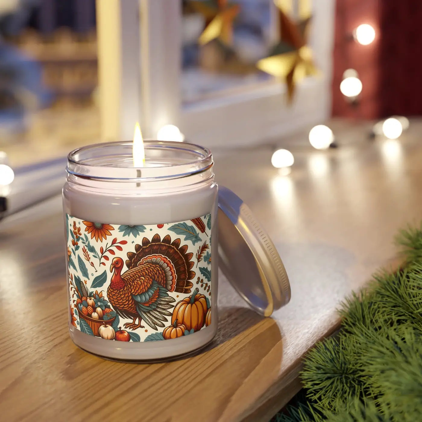 Turkey Soy Candle - Thanksgiving Themed Soy Wax Blend - DipaliZ