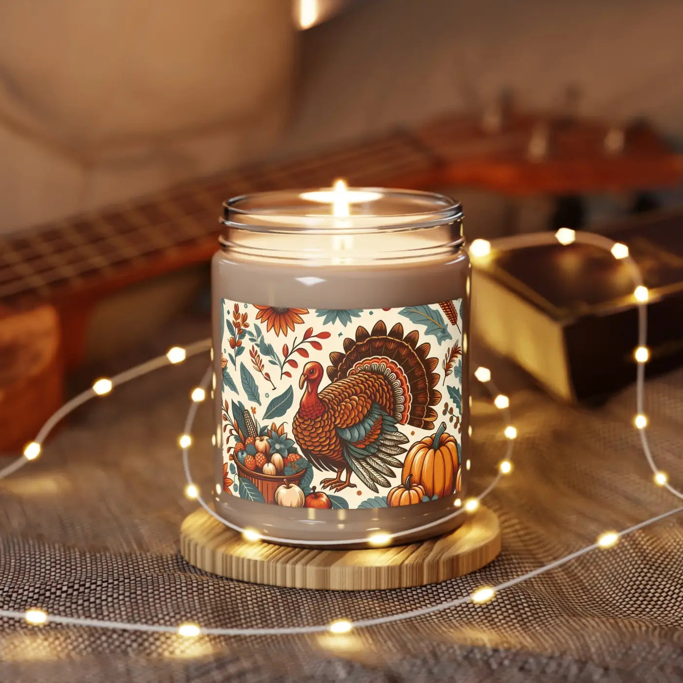 Turkey Soy Candle - Thanksgiving Themed Soy Wax Blend - DipaliZ