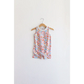 Retro Floral Organic Cotton Pocket Playsuit for Babies