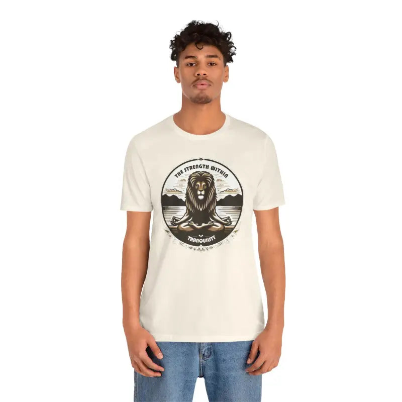 Yoga Unisex Jersey Cotton Tee - Lion Energy Style - DipaliZ