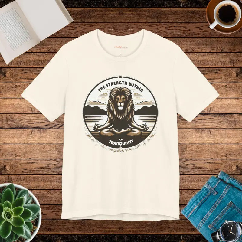 Yoga Unisex Jersey Cotton Tee - Lion Energy Style - DipaliZ