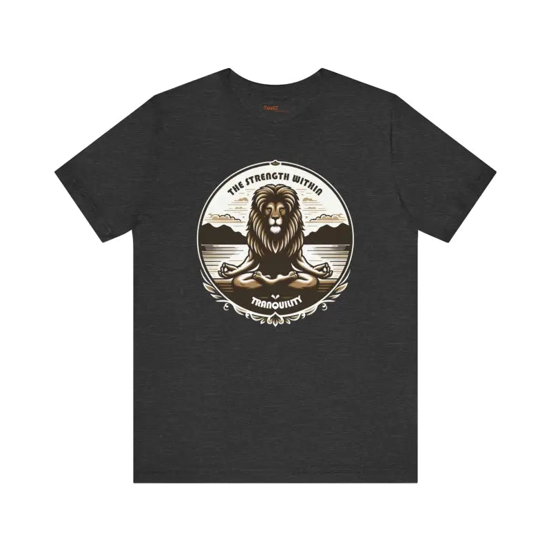 Yoga Unisex Jersey Cotton Tee - Lion Energy Style - DipaliZ