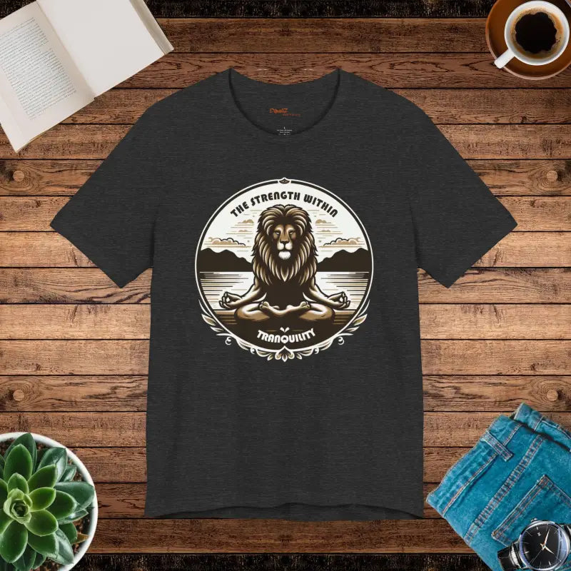 Yoga Unisex Jersey Cotton Tee - Lion Energy Style - DipaliZ