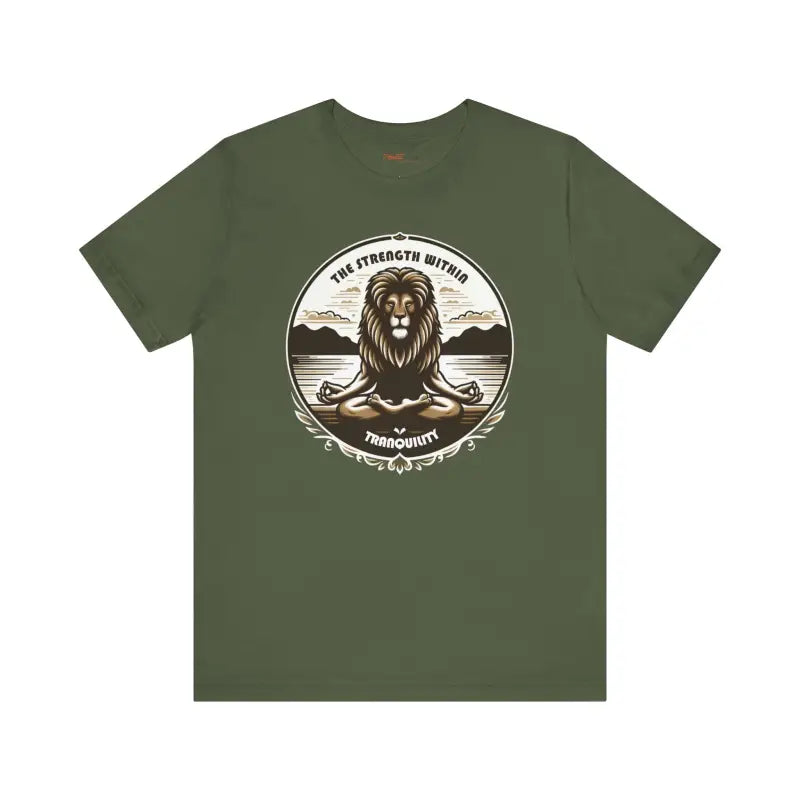 Yoga Unisex Jersey Cotton Tee - Lion Energy Style - DipaliZ
