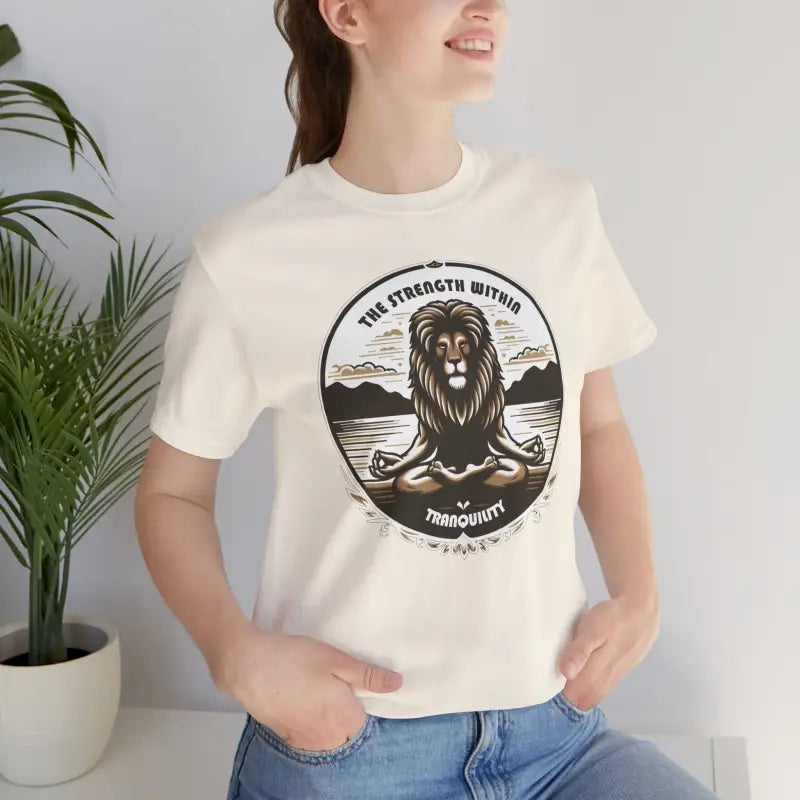 Yoga Unisex Jersey Cotton Tee - Lion Energy Style - DipaliZ