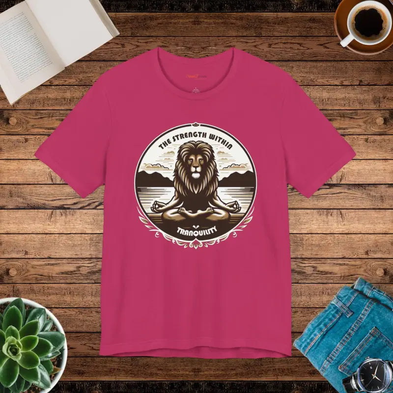 Yoga Unisex Jersey Cotton Tee - Lion Energy Style - DipaliZ