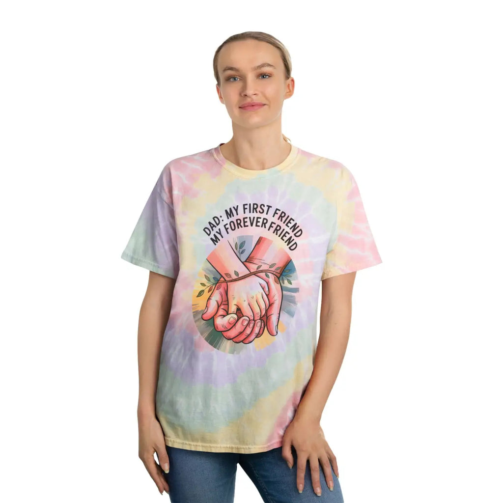 Vibrant Tie-Dye Dad Tee - Family Bond Summer Shirt - DipaliZ